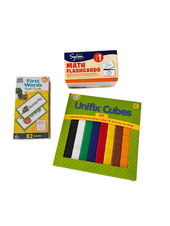Sylvan Learning Other - Kids Educational Bundle Ages 4-6 Eric Carle Sylvan Learning & Unifix Cubes Math